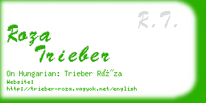 roza trieber business card